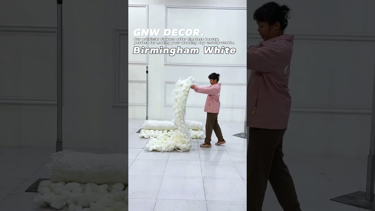 Birmingham White Flower Walls GNW Decor Magic Whiteflowerwall Backdrop 