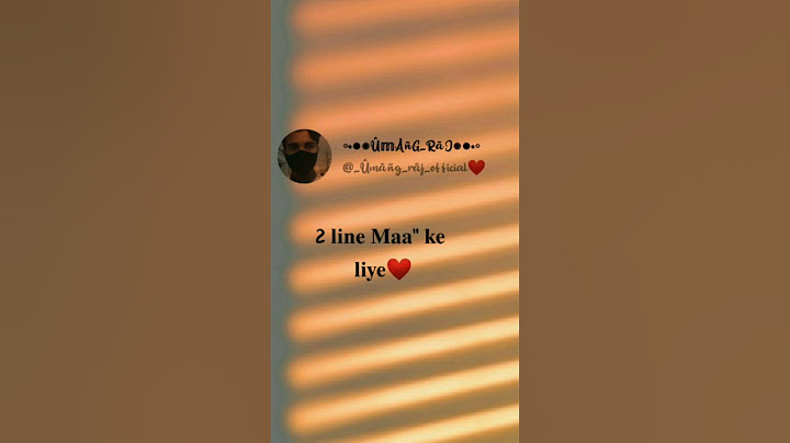 🙏2 line maa ke liye 🙏