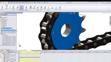 Designing an animated chain in SolidWorks