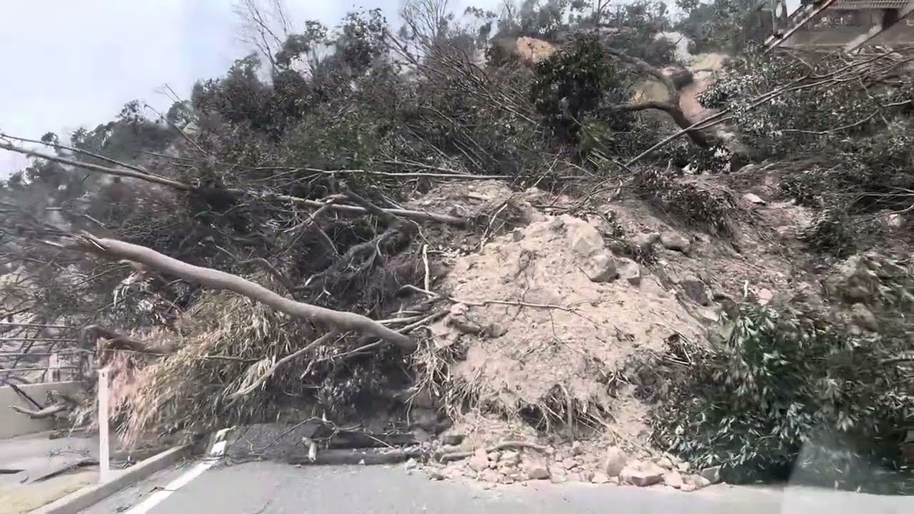 石川県輪島市町野町大川(旧道)〜R249曽々木〜珠洲市真浦町〜逢坂トンネル崩落部分 行ける所まで　2024年3月17日(日)