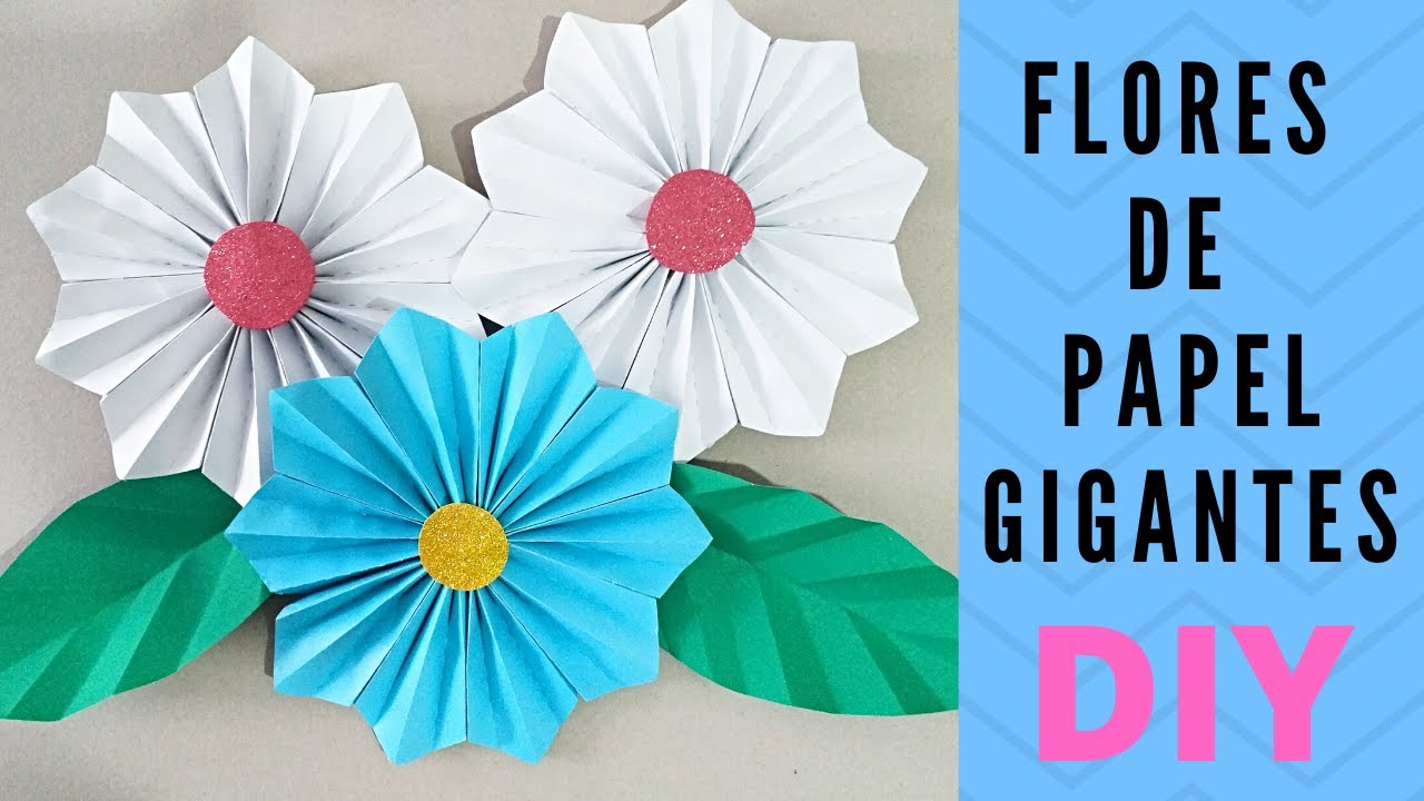 Como Hacer Flores Gigantes De Papel Giant Paper Flowers Youtube