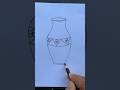 Easy Flower Vase Drawing For Kids Kids Kidstv Shorts Shortsfeed Ytshortsfeed Creative Howto 