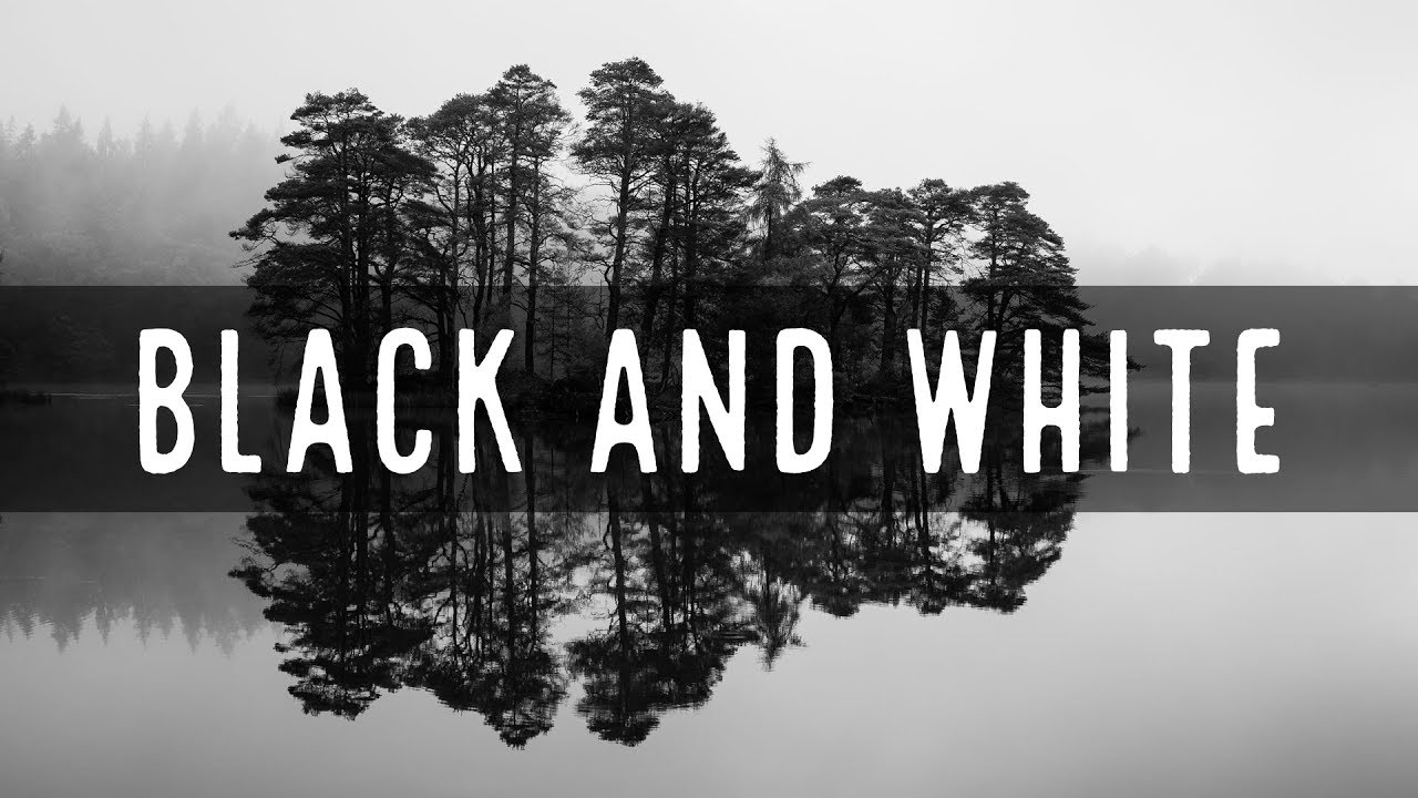 Черно-белая пейзажная фотография