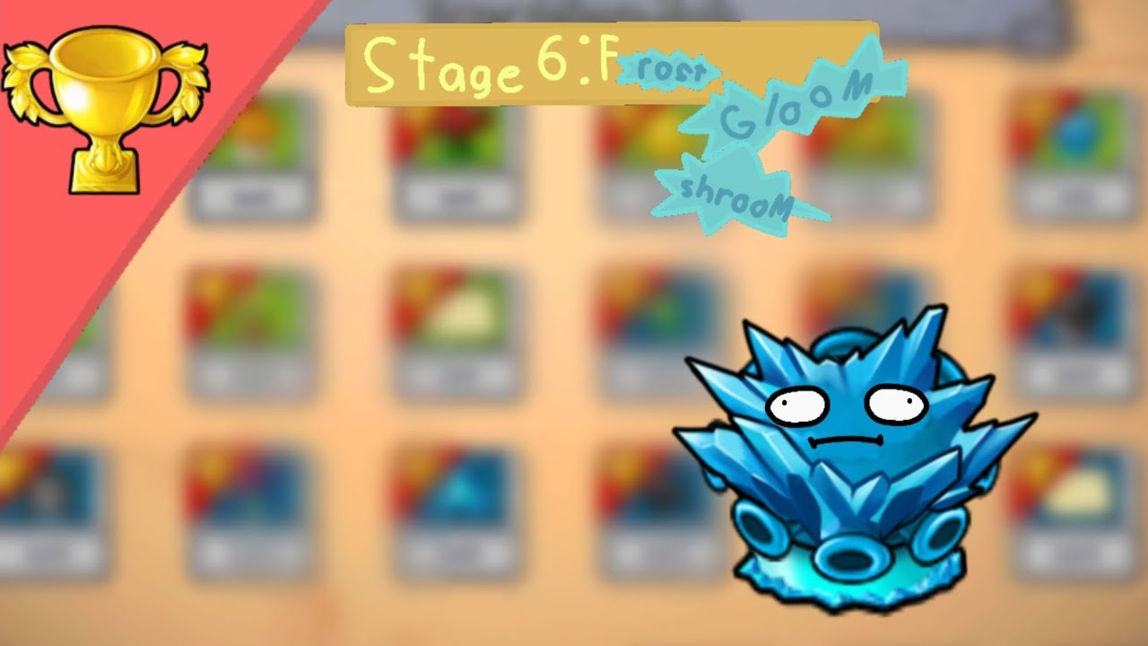 Plants vs Zombies Fusion: режим защиты башни - Этап 6: Морозный мрачный гриб