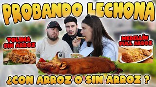 Probando Lechona Gourmet en Medellín🐷 ¿con arroz o sin arroz?