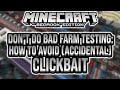 Don&#39;t (Accidentally) Clickbait: How To Properly Test Rates Per Hour For Minecraft Farms