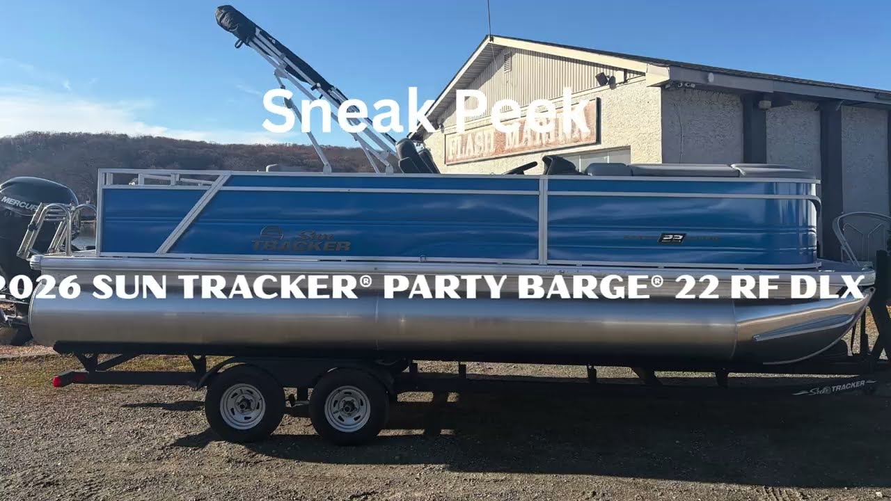 🚤 2026 Sun Tracker Party Barge 22 RF DLX | Sneak Peek Alert 🚨