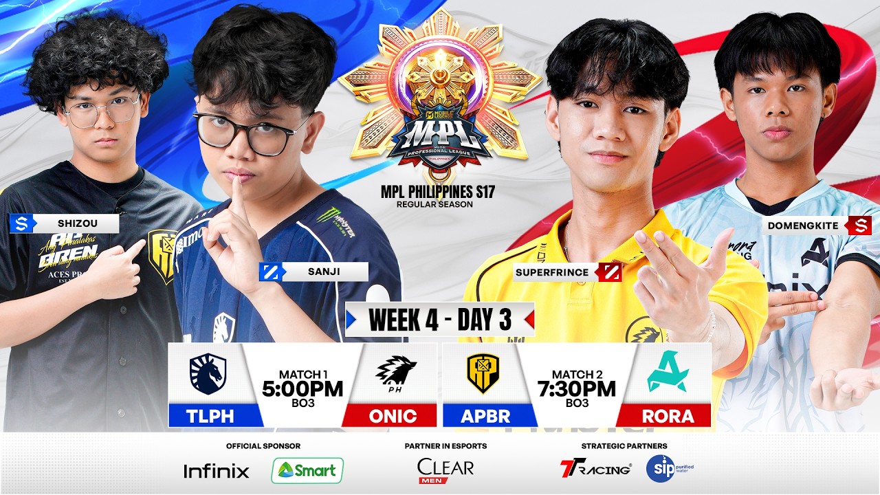 🔴 LIVE | MPL PH S17 | FILIPINO - Week 4 Day 3