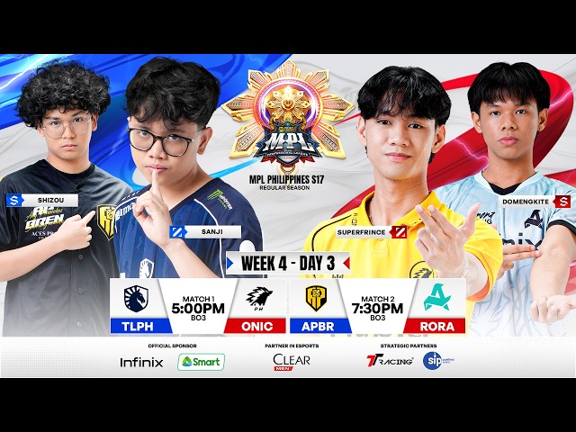 🔴 LIVE | MPL PH S17 | FILIPINO - Week 4 Day 3