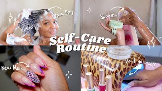 Maintenance Routine Doing My Own Acrylic Nails Natural Hair Wash Day Dollar Tree Haul