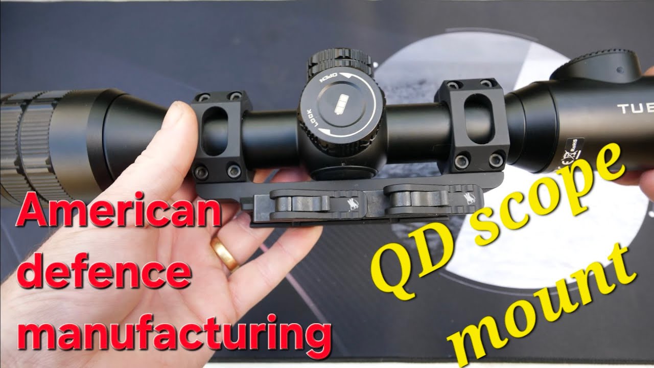 American defence manufacturing qd scope mount review - YouTube