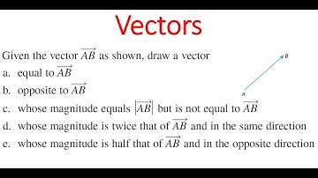 Equal & Opposite VECTORS To Given Vector AB