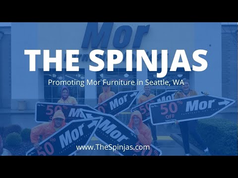 Sign Spinner Ads for Mor Furniture