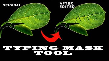 Photoshop Masking || How to Use Type Mask Tool in Photoshop
