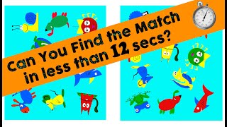 Spot The Match! Find the matching pairs in this free visual Brain Test. Free Brain Games for Kids. screenshot 5