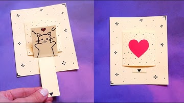 DIY Pop Up Slider Card Tutorial | Great interactive cards to make by hand | Paper Crafts