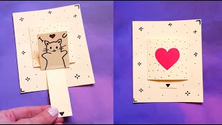 DIY Pop Up Slider Card Tutorial | Great interactive cards to make by hand | Paper Crafts