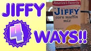 JIFFY MIX FOUR WAYS || COOKING FOR ONE || SILVER HAIR HOMEMAKER