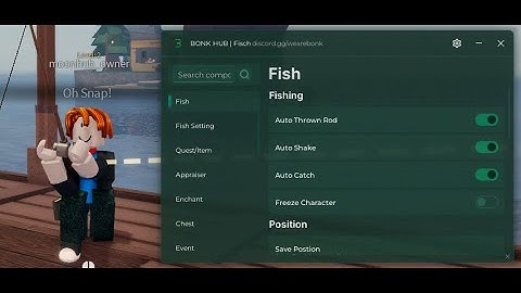 Script Fisch [OP] | Bonk Hub | Auto Thrown Rod, Auto Catch, Auto Shake, Perfect catch and more...