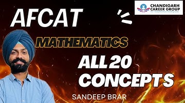 AFCAT maths 2025 (2) All 20 type of questions | with complete explaination | More than 100 question