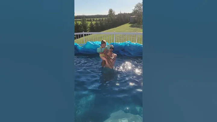 Pool time with triplets