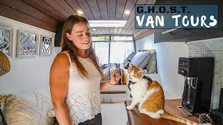 Stealth DIY Van Tour with Adventure Cat - Solo Female Traveler