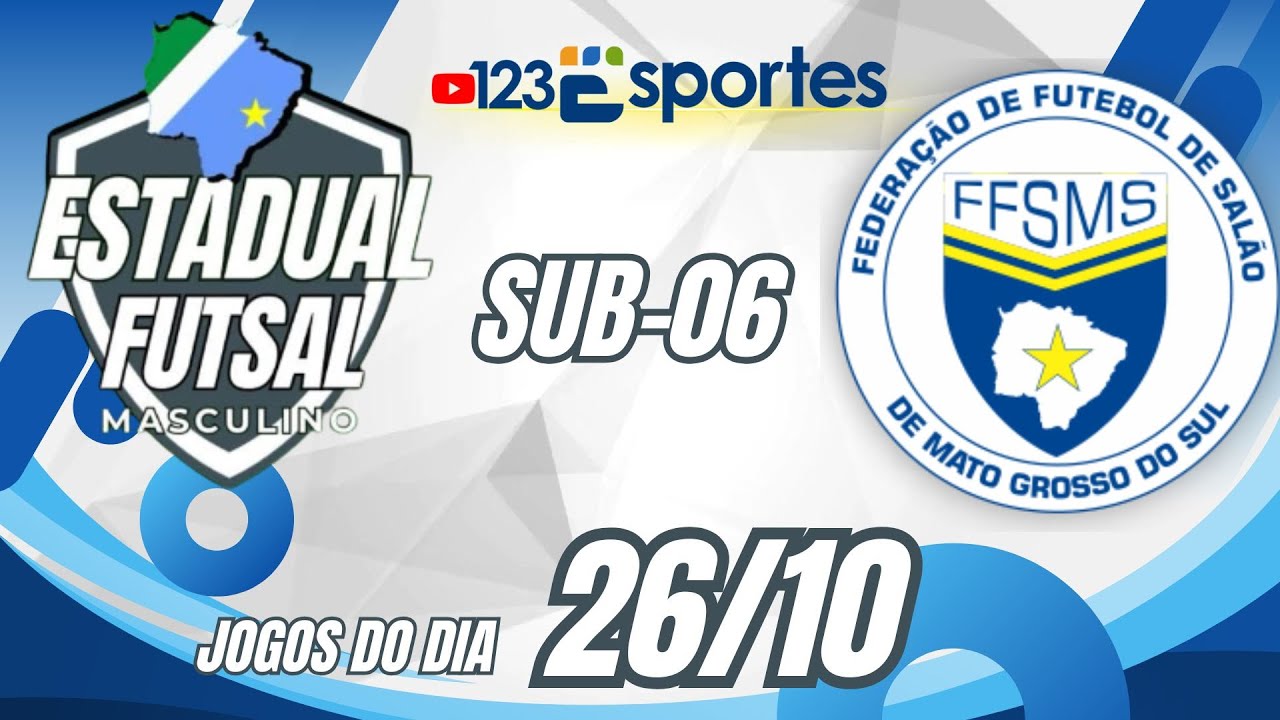 FFSMS CAMPEONATO ESTADUAL MASCULINO SUB06 2025 - jogos DIA [25/10/2025]