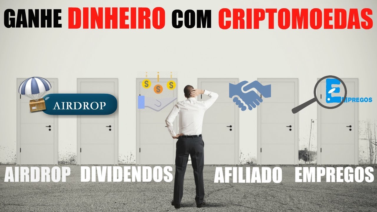 Ganhe Dinheiro com Criptomoedas: Airdrop, Dividendos, Empregos e Programas de Afiliados