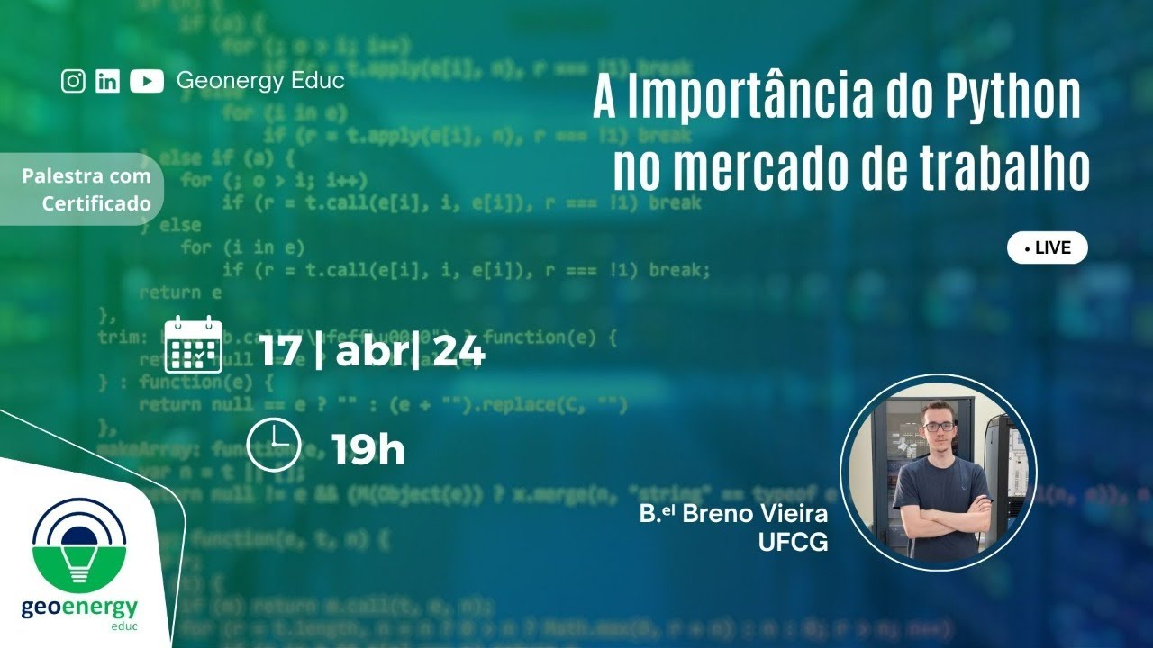 A Importância do Python no Mercado de Trabalho - YouTube