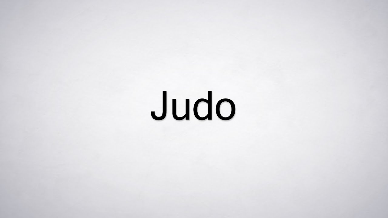 How to Pronounce Judo YouTube
