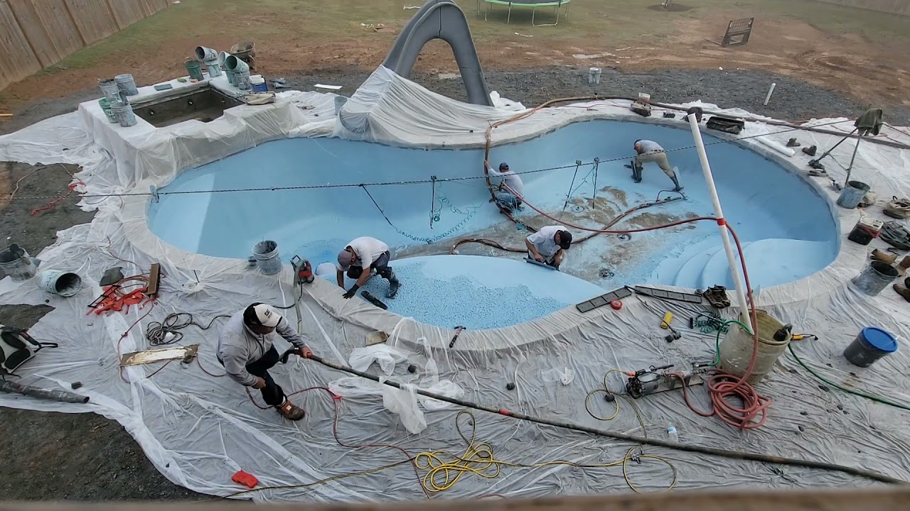 Pebble Tec installation