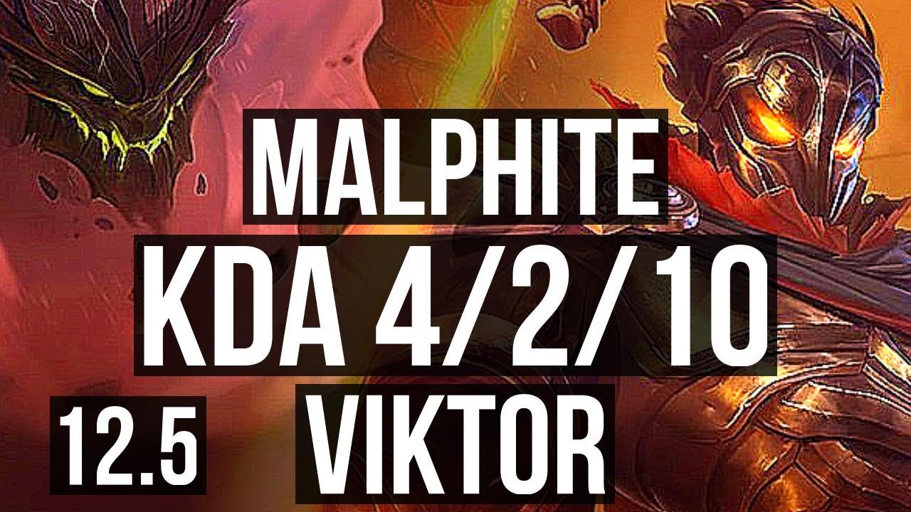 MALPH vs VIKTOR (TOP) | 600+ games, 4/2/10, 1.0M mastery, Rank 10 Malph | BR Grandmaster | 12.5