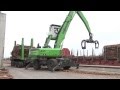 SENNEBOGEN - Timber Handling: 830 Mobile Trailer machine in timber logistics, Germany