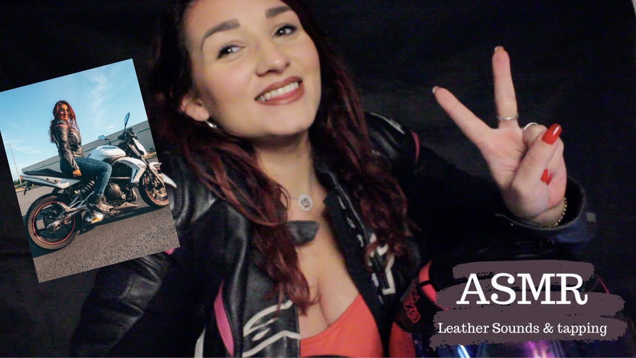 ASMR FRANÇAIS : TOUT SUR LE PERMIS MOTO! (Leather Sounds, Tapping)