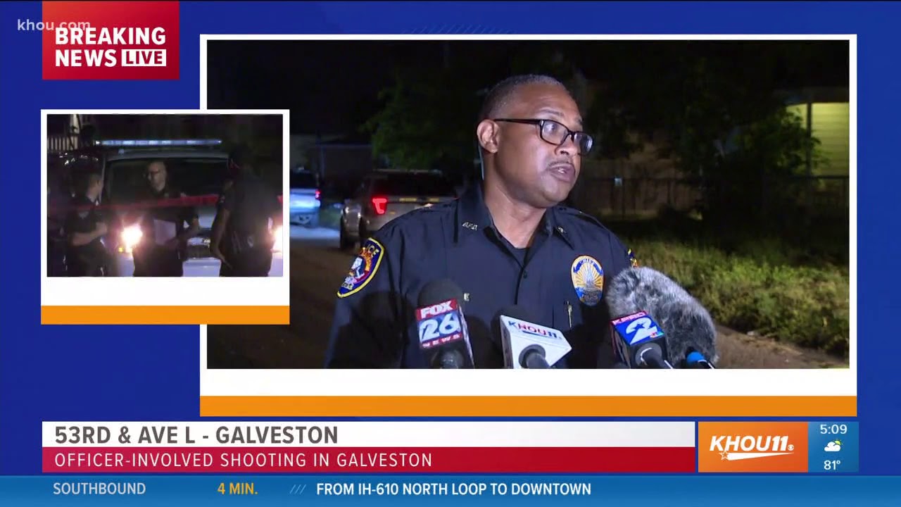 One dead in officer-involved shooting in Galveston - YouTube