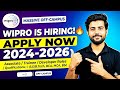 Wipro Hiring 2026 Developer L1 & WILP Program Explained | Wipro is hiring BCA, BSC, BBA, Bvoc Gradu