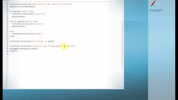 Lesson 6 in Small basic