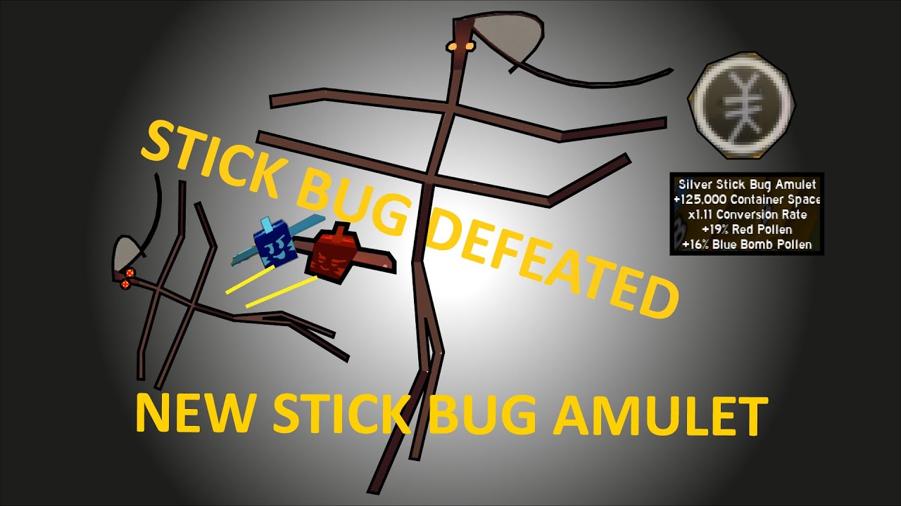 Bee Swarm Stick Bug Amulet