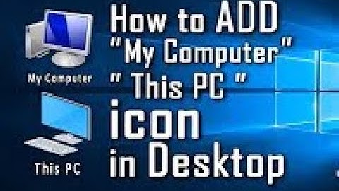 Windows 8.1/8 - Create desktop icon for My Computer or This PC//#Rizwan_Technical