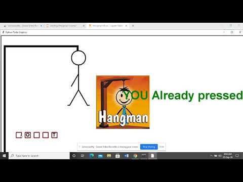 Hangman game using python