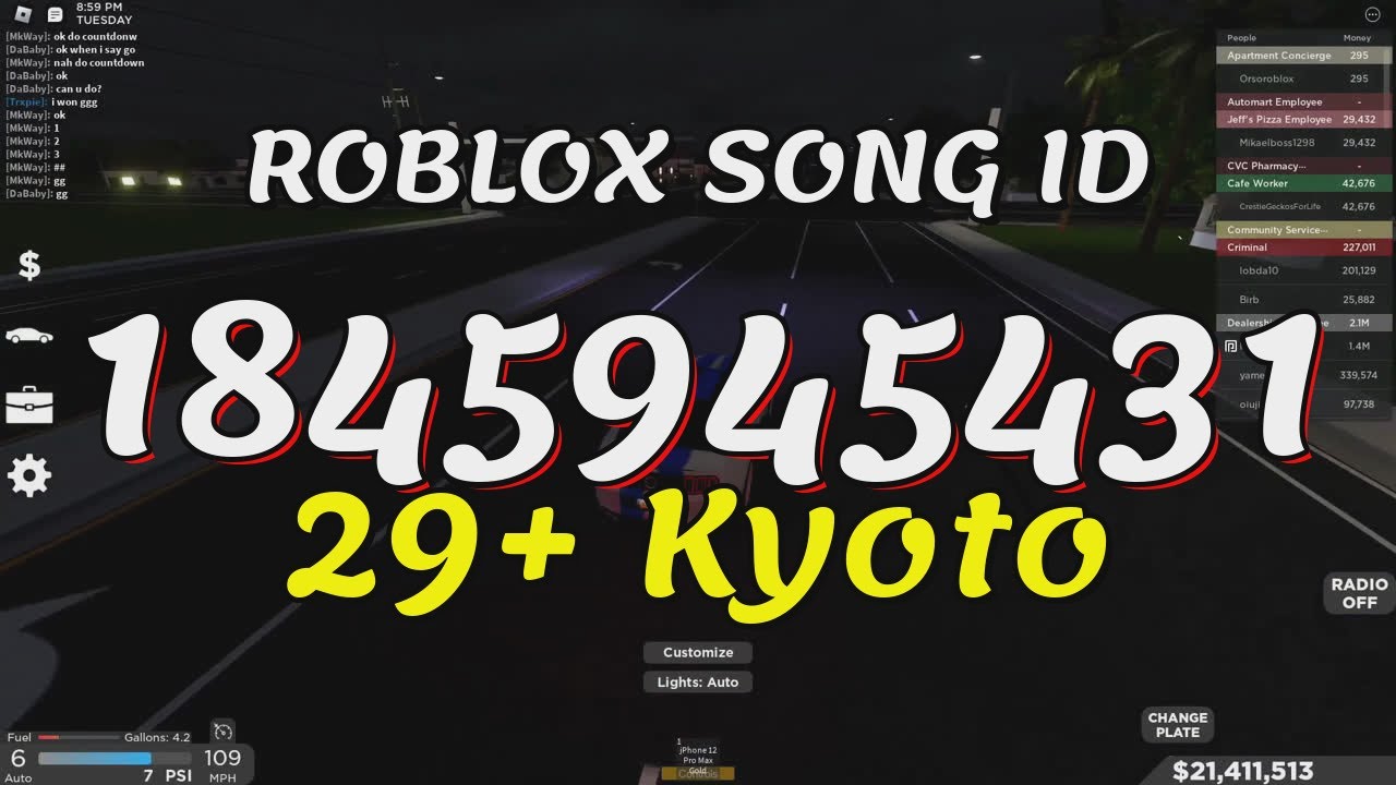 29+ Kyoto Roblox Song IDs/Codes.