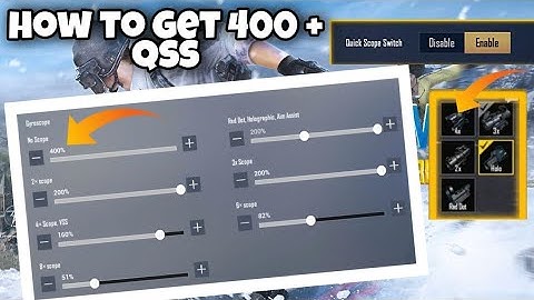 How to Enable Quick scope + 400 Gyroscope ||Pubg mobile lite ||