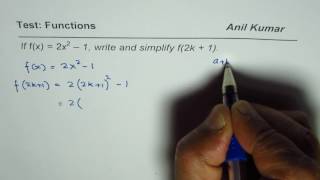 Function Notation to Find f2k + 1