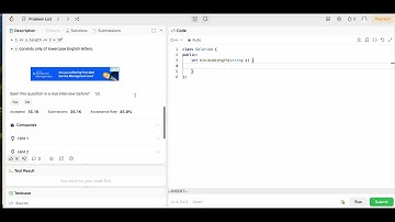 3223. Minimum Length of String After Operations (leetcode medium)