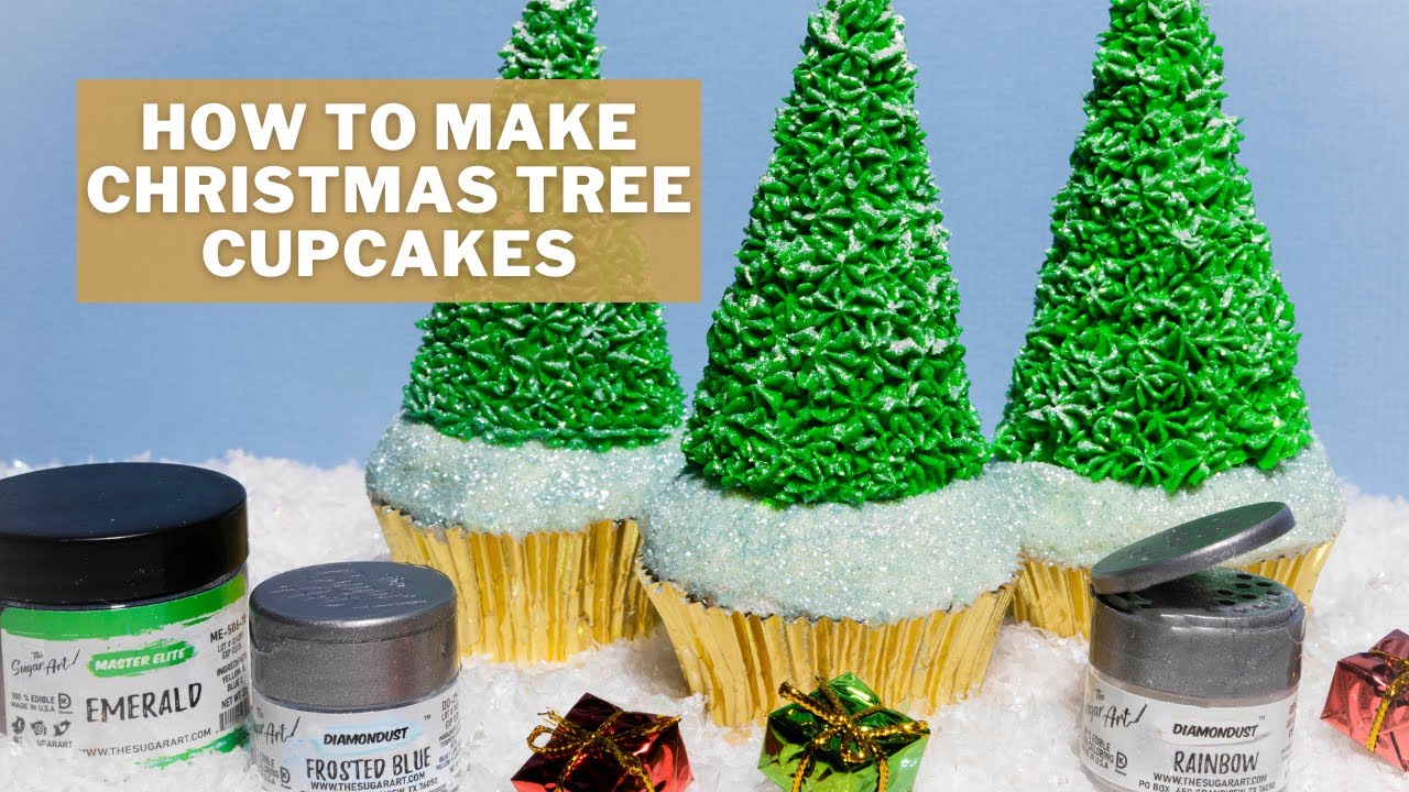 Martha Stewart Christmas Tree Cupcakes