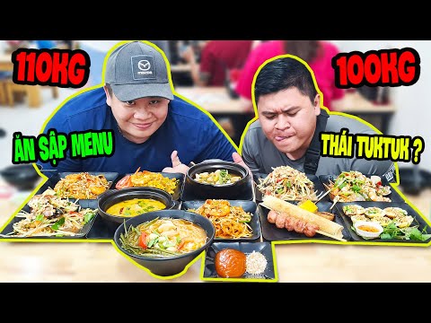 Video Khách Mời Bé Bự 110KG Ăn Sập Menu Thái TUK TUK Cùng Võ... - youtube