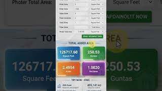 Andra Pradesh Land Area Addition Calculator|#viral #video