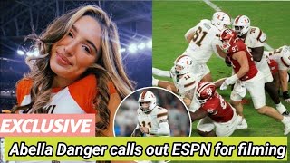 Abella Danger Calls Out Espn For Filming Her After Going Viral During National Championship Broadcas