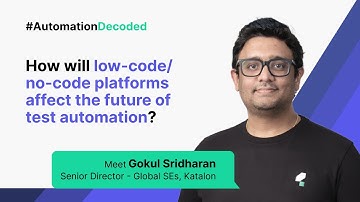 How will low-code/no-code platforms affect the future of test automation?