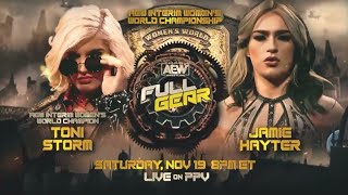 Aew Full Gear 2022 Official And Full Match Card Hd